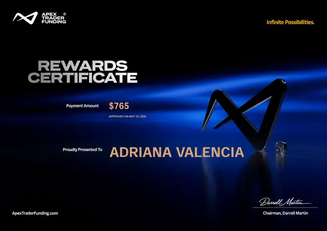 Comprobante de pago de Adriana Valencia por $765, 2026-05-13