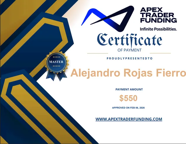 Comprobante de pago de Alejandro Rojas por $550, 2026-02-06