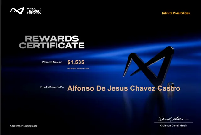 Comprobante de pago de Alfonso Chavez por $1,535, 2026-06-29