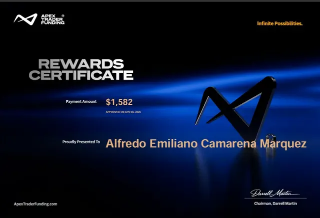Comprobante de pago de Alfredo Camarena por $1,582, 2026-04-08