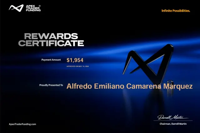 Comprobante de pago de Alfredo Camarena por $1,954, 2026-05-14