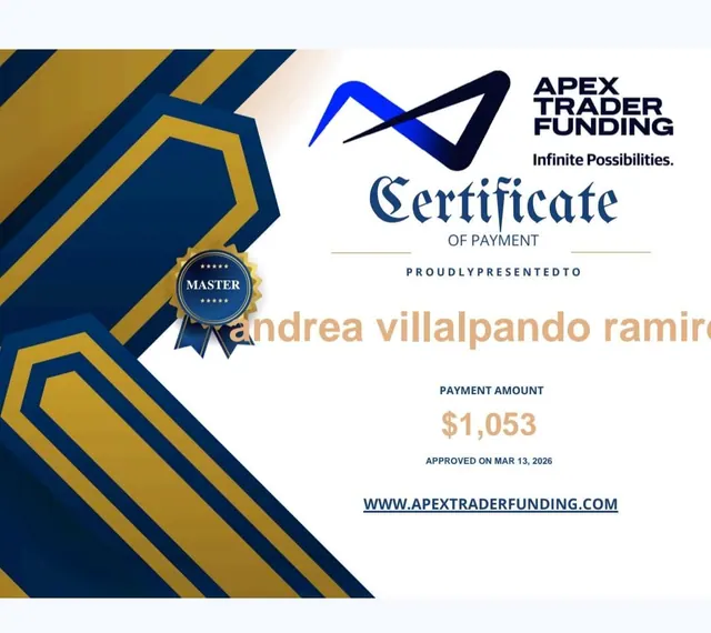 Comprobante de pago de Andrea Villalpando por $1,053, 2026-03-13