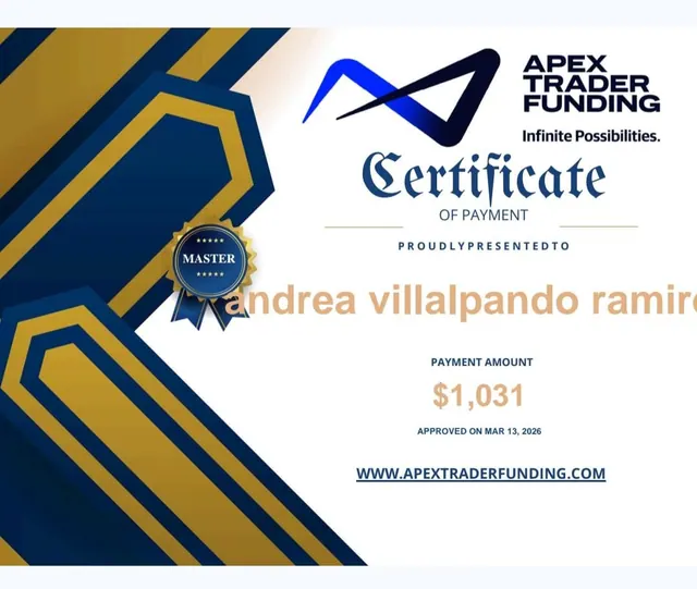 Comprobante de pago de Andrea Villalpando por $1,031, 2026-03-13