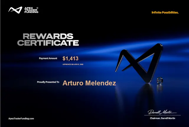 Comprobante de pago de Arturo Melendez por $1,413, 2026-04-01