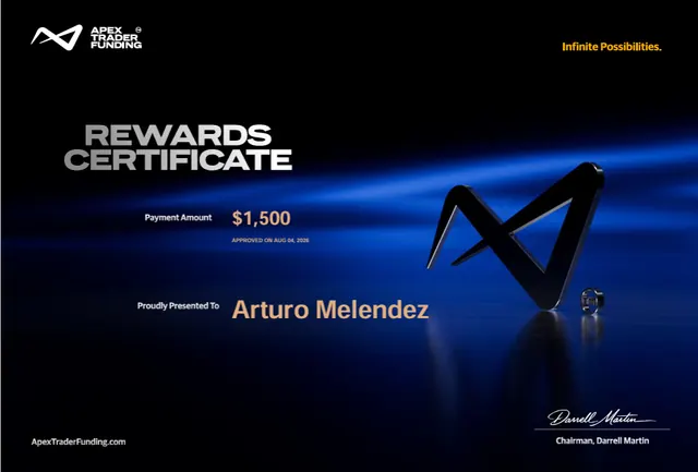 Certificado de pago de Arturo Melendez por $1,500, 2026-08-04