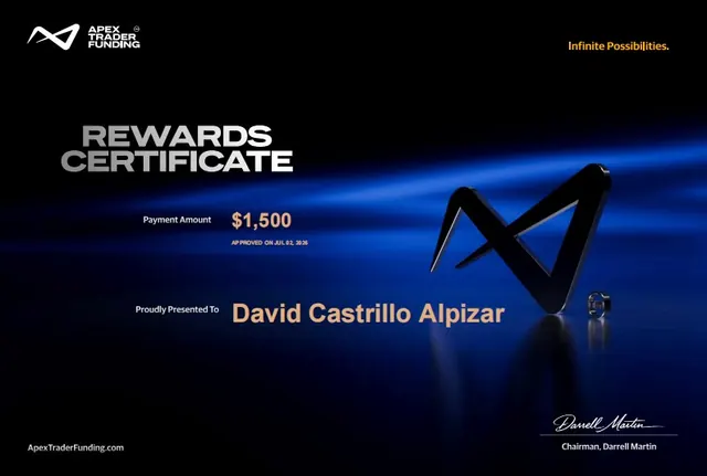 Comprobante de pago de David Castrillo por $1,500, 2026-07-02