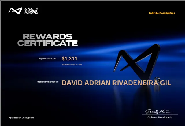 Certificado de pago de David Rivadeneira por $1,311, 2026-07-21