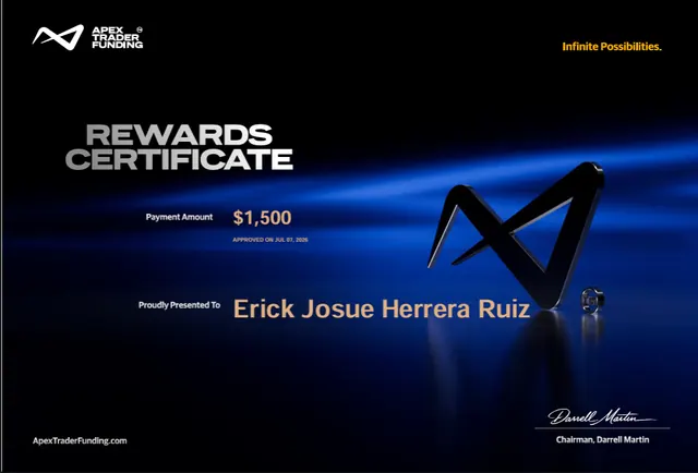 Comprobante de pago de Erick Herrera por $1,500, 2026-07-07