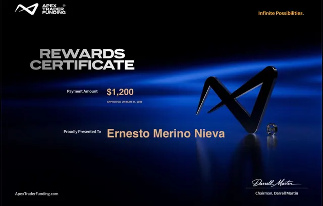 Comprobante de pago de Ernesto Merino por $1,200, 2026-03-31