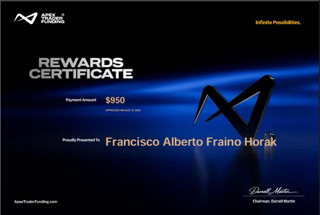 Comprobante de pago de Francisco Fraino por $950, 2026-08-19