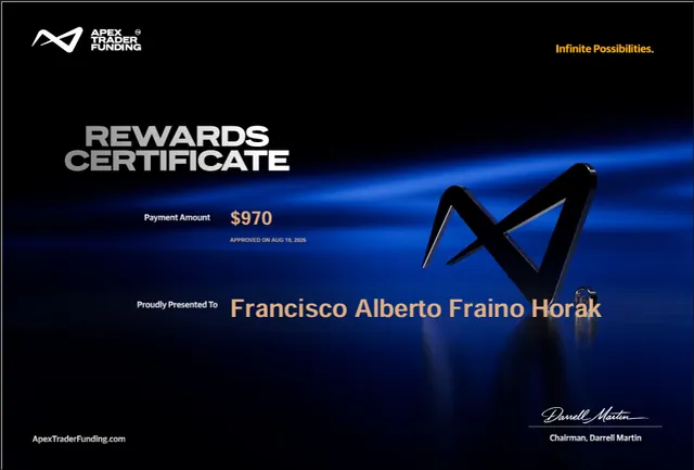 Comprobante de pago de Francisco Fraino por $970, 2026-08-19