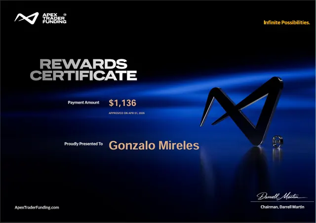 Comprobante de pago de Gonzalo Mireles por $1,136, 2026-04-07