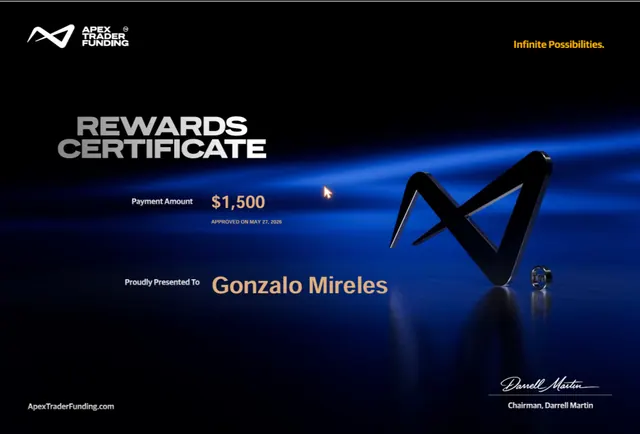 Comprobante de pago de Gonzalo Mireles por $1,500, 2026-05-27