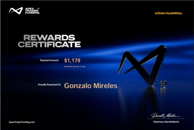 Certificado de pago de Gonzalo Mireles por $1,179, 2026-08-12