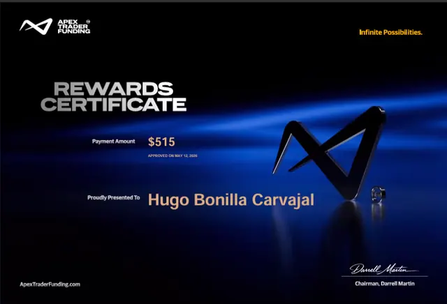 Certificado de pago de Hugo Bonilla por $515, 2026-05-12