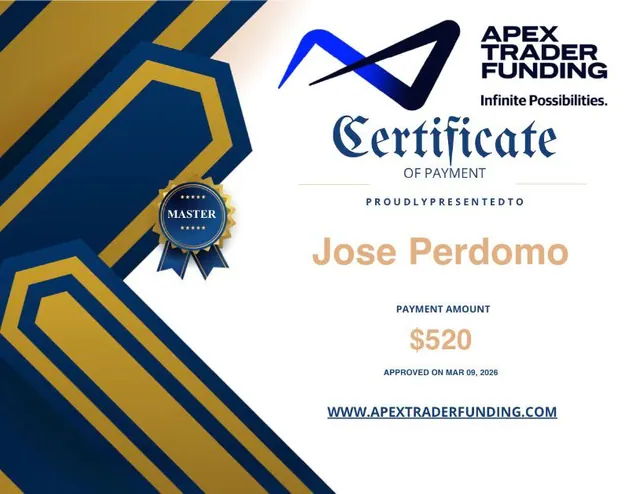 Comprobante de pago de Jose Perdomo por $520, 2026-03-09