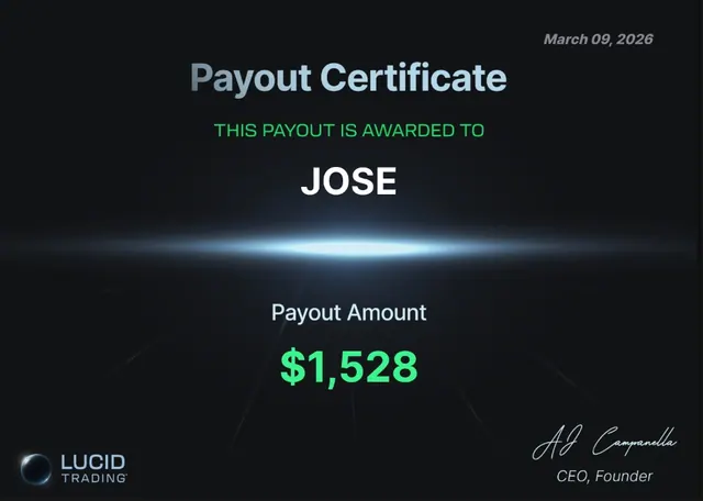 Comprobante de pago de Jose Perdomo por $1,528, 2026-03-09