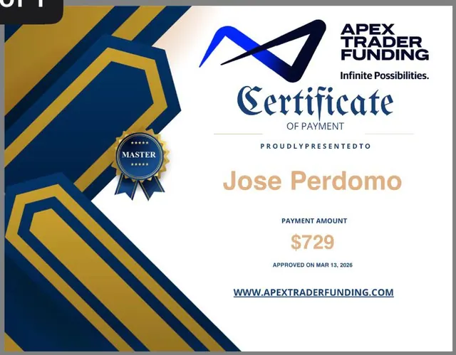 Comprobante de pago de Jose Perdomo por $729, 2026-03-13