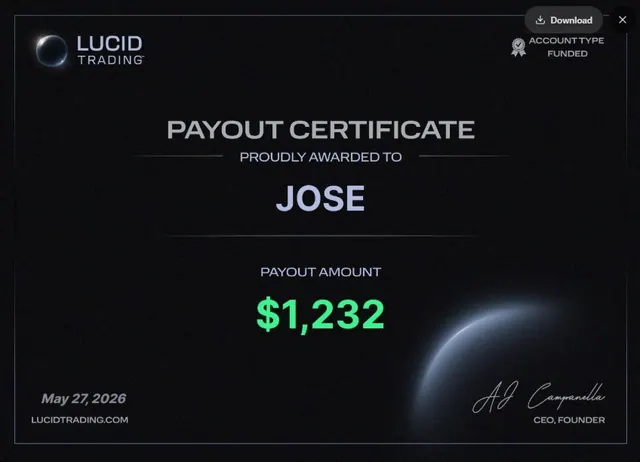 Comprobante de pago de Jose Perdomo por $1,232, 2026-05-27