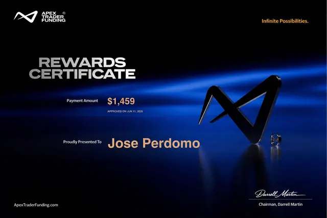Comprobante de pago de Jose Perdomo por $1,459, 2026-06-12