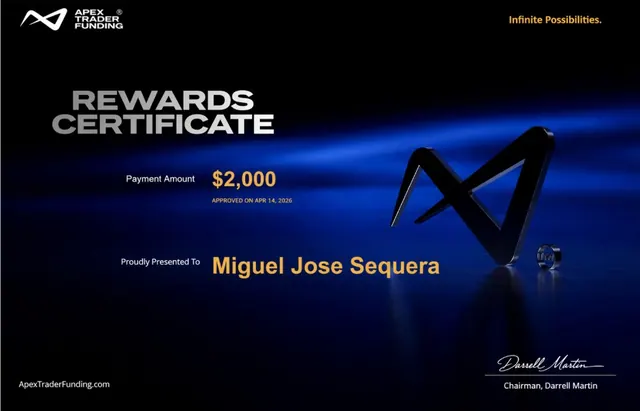Comprobante de pago de Miguel Sequera por $2,000, 2026-04-14