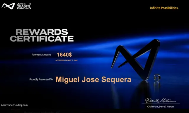 Comprobante de pago de Miguel Sequera por $1,640, 2026-05-07