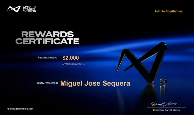 Certificado de pago de Miguel Sequera por $2,000, 2026-05-19