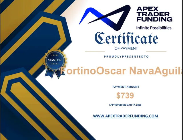 Comprobante de pago de Oscar Nava por $739, 2026-03-17