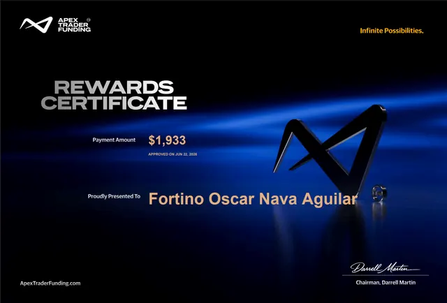 Comprobante de pago de Oscar Nava por $1,933, 2026-06-22