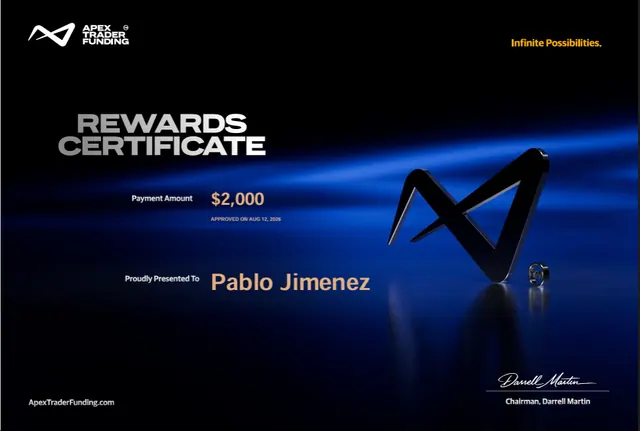 Comprobante de pago de Pablo Jimenez por $2,000, 2026-08-12