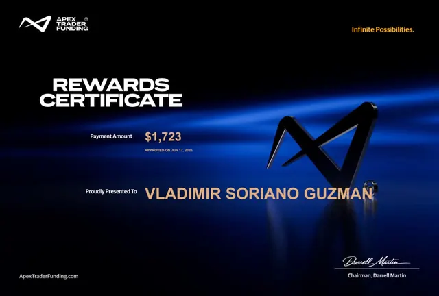 Comprobante de pago de Vladimir Soriano por $1,723, 2026-06-17