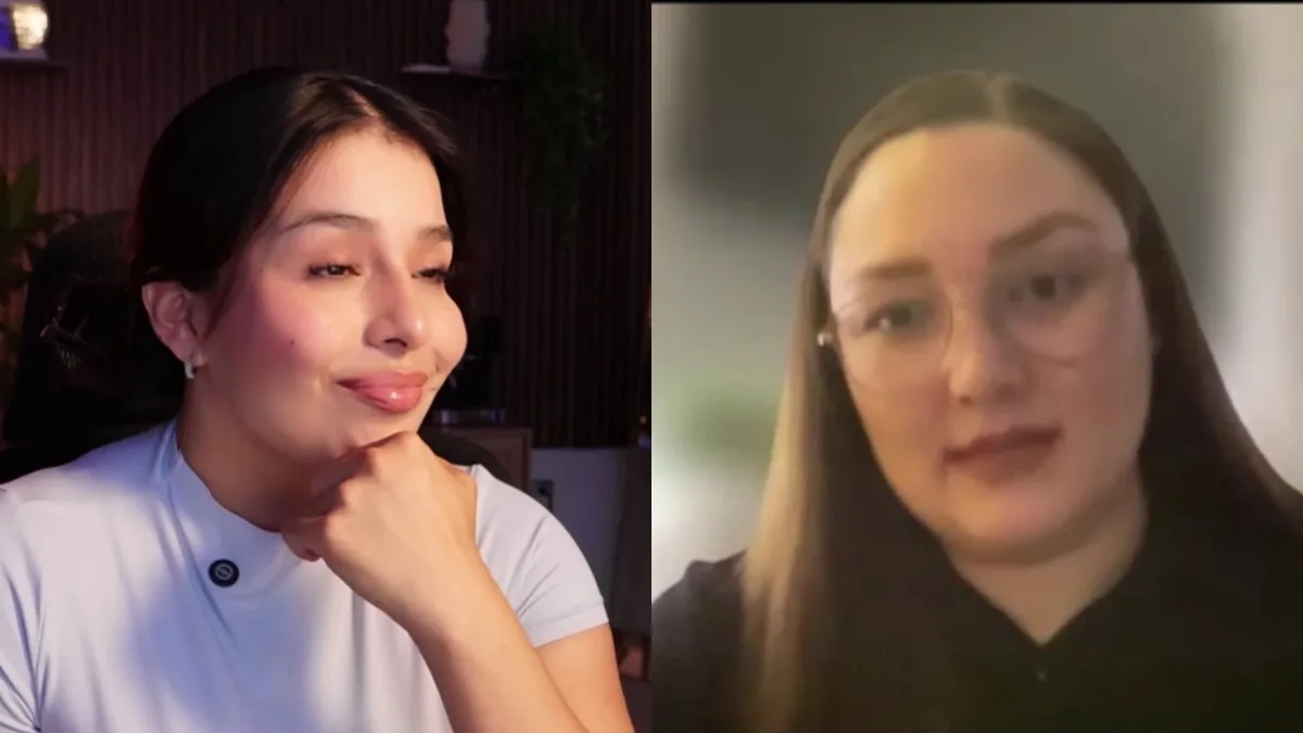 Ameyalli Orea con Ambar Salazar durante su testimonio en video