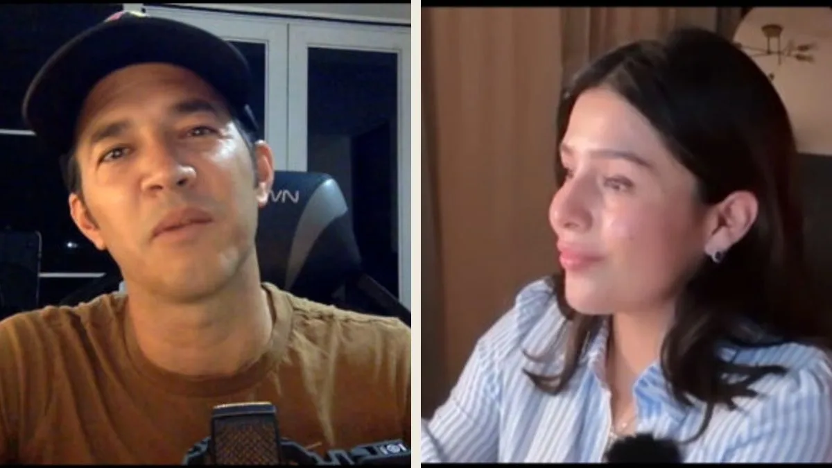 Ameyalli Orea con Edgar Mendoza durante su testimonio en video