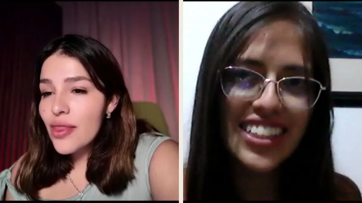 Ameyalli Orea con Gabriela Vargas durante su testimonio en video